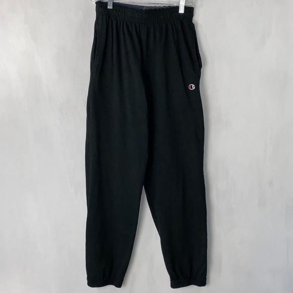 black lightweight joggers